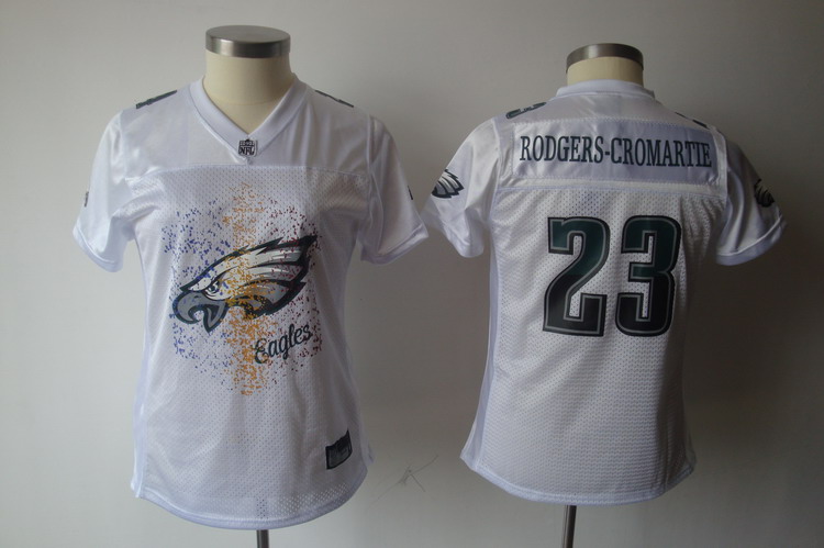 Eagles #23 Rodgers-Cromartie 2011 Women's Fem Fan Flirt Stitched NFL Jersey - Click Image to Close